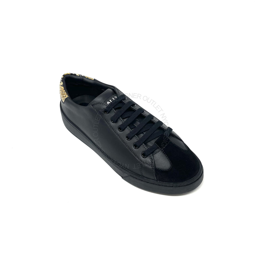 Bally Mens Black Leather Sneaker