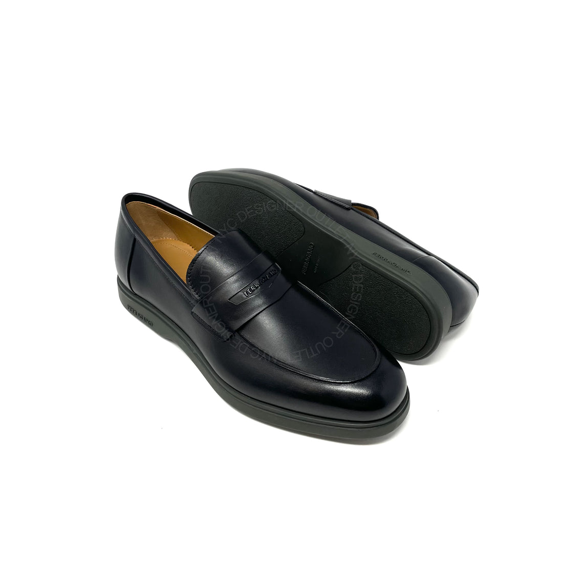 Ferragamo Flame Penny Loafers