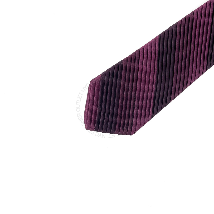 Vitaliano Mens Pleated Silk Tie