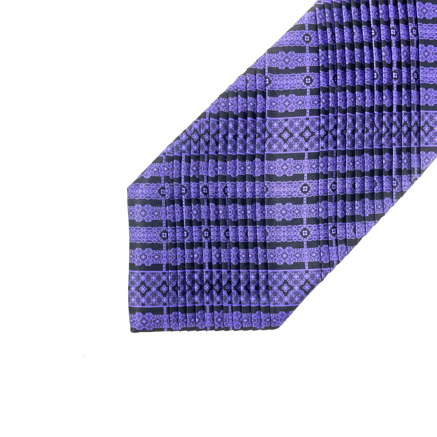 Mens Pleated Silk Tie