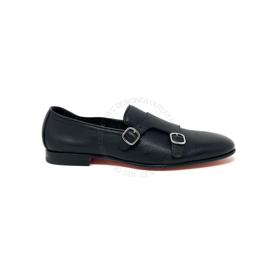 Santoni Mens Double Monk-Strap