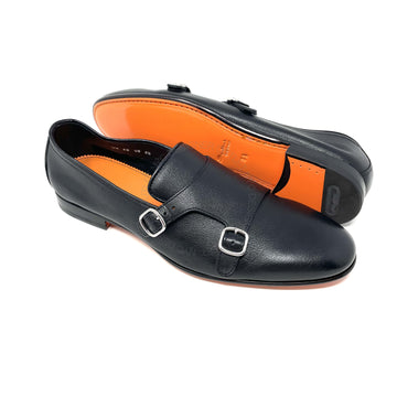 Santoni Mens Double Monk-Strap