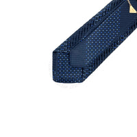 Vitaliano Mens Pleated Silk Tie