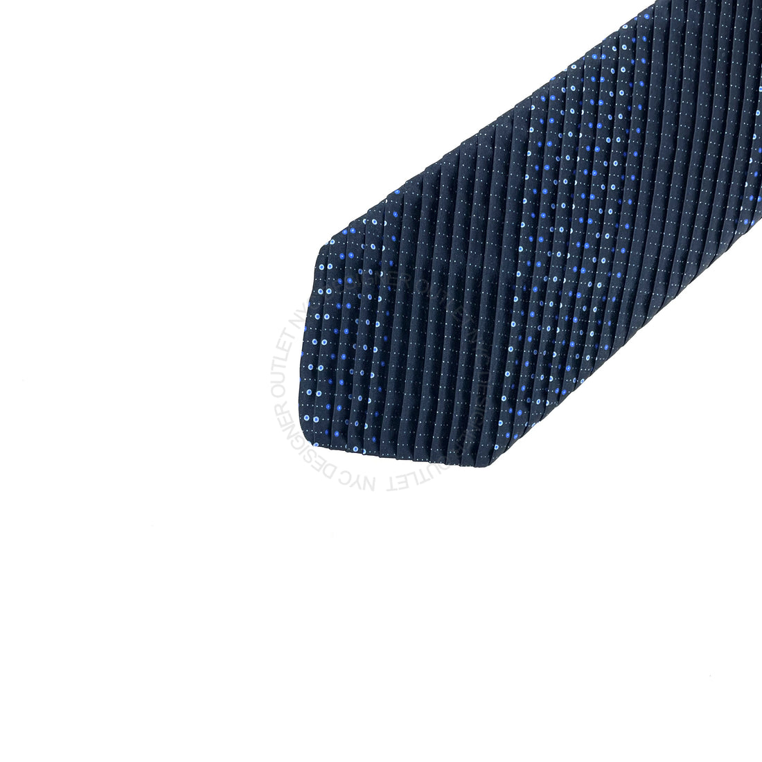 Vitaliano Mens Pleated Silk Tie