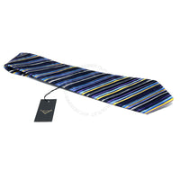 Vitaliano Mens Pleated Silk Tie