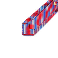 Vitaliano Mens Pleated Silk Tie