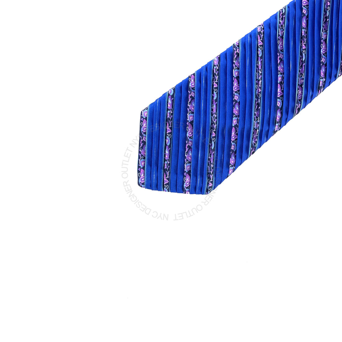 Vitaliano Mens Pleated Silk Tie