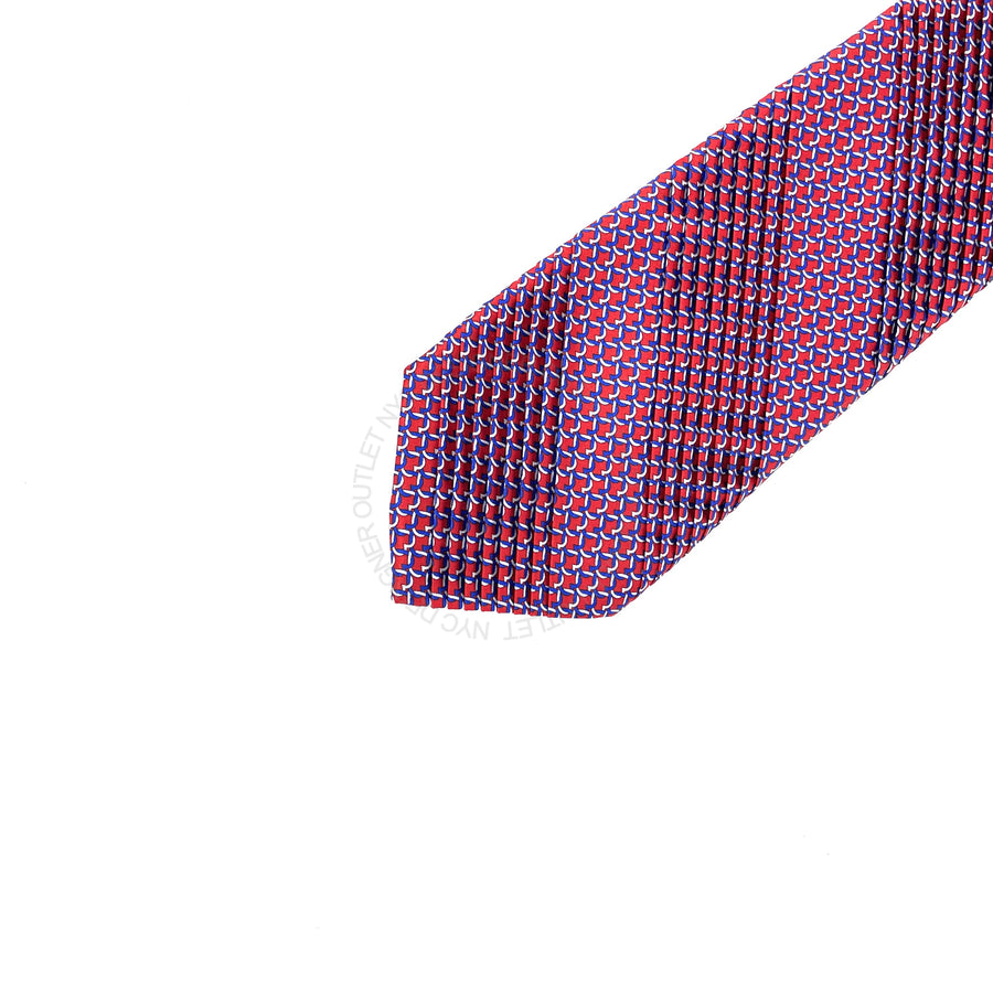 Vitaliano Mens Pleated Silk Tie