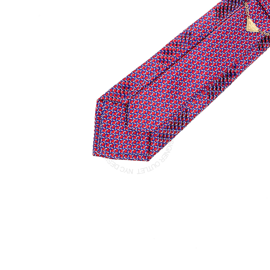 Vitaliano Mens Pleated Silk Tie