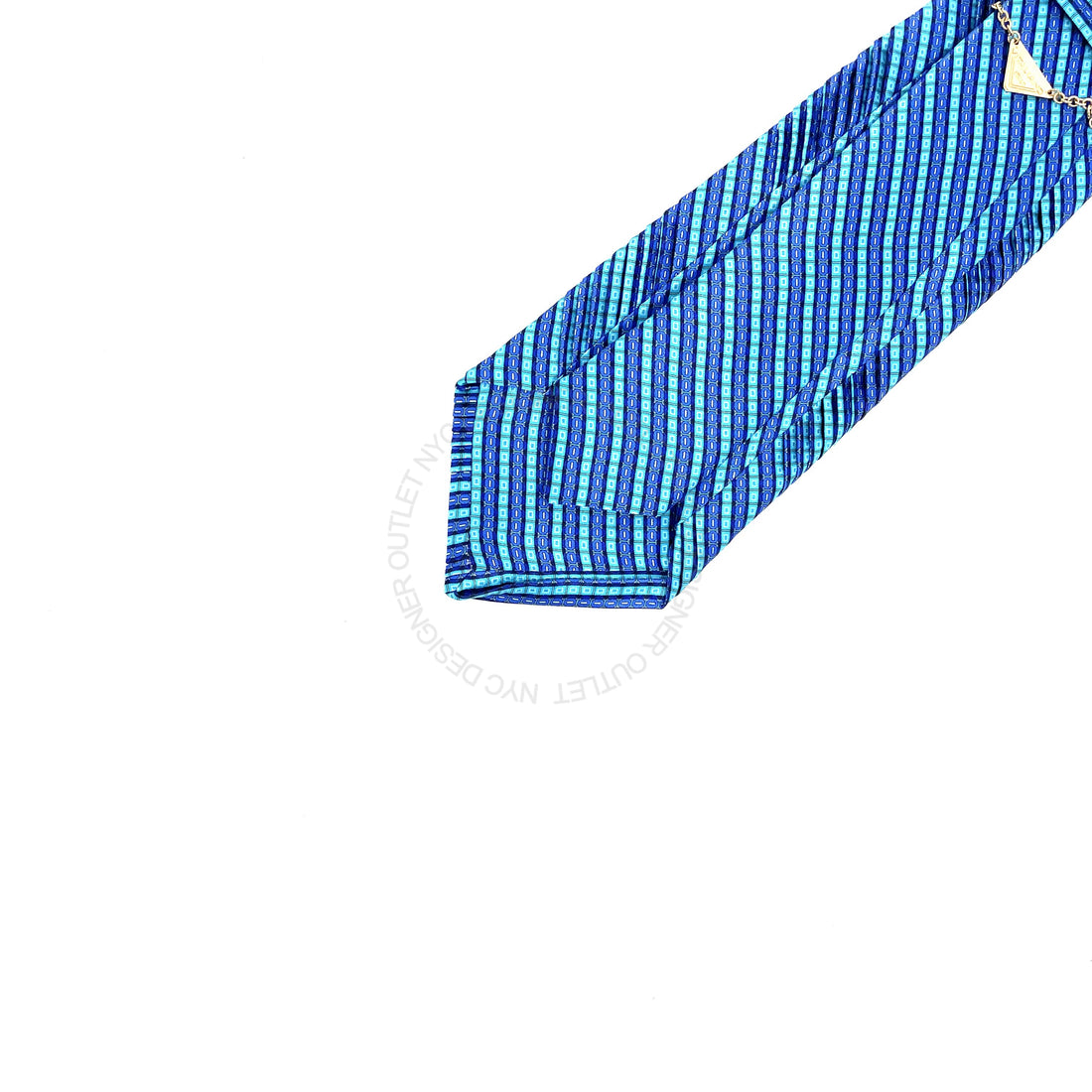 Vitaliano Mens Pleated Silk Tie