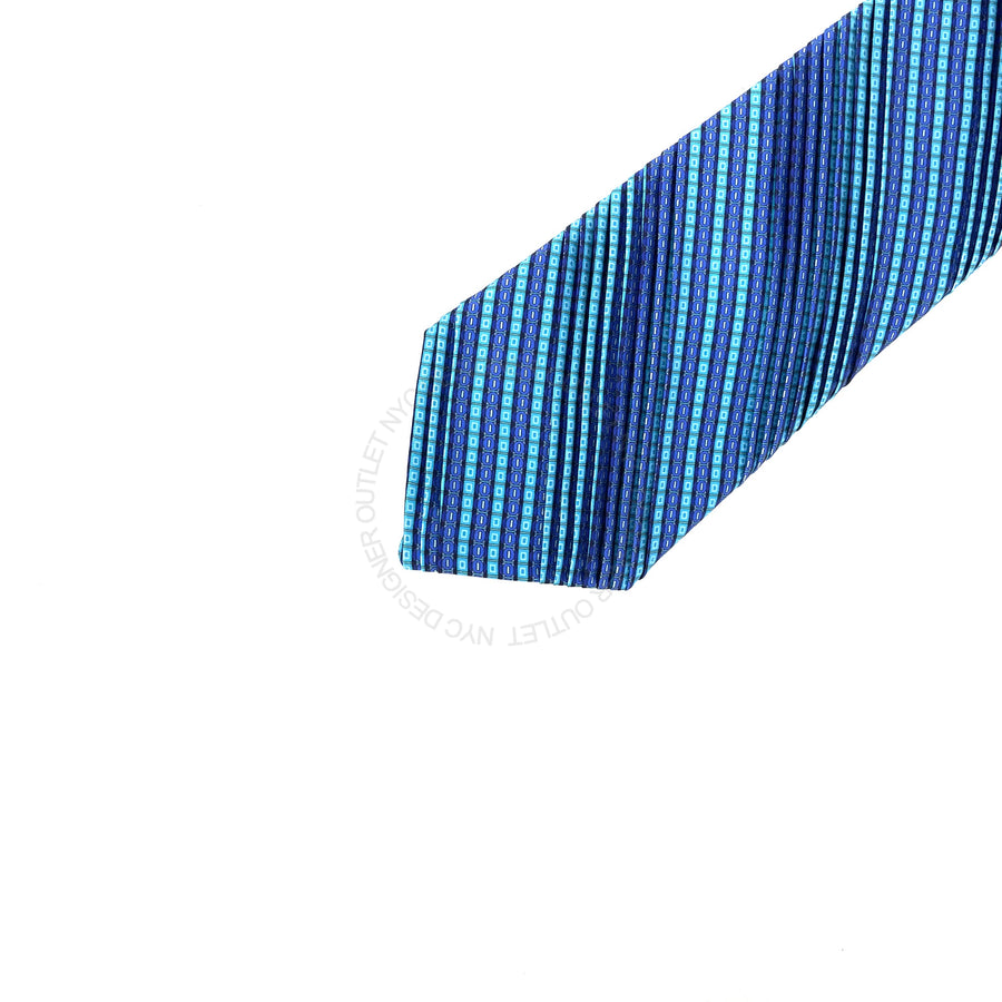 Vitaliano Mens Pleated Silk Tie