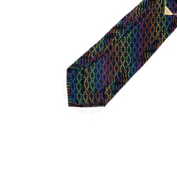 Vitaliano Mens Pleated Silk Tie