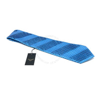 Vitaliano Mens Pleated Silk Tie