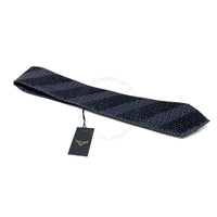 Vitaliano Mens Pleated Silk Tie