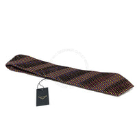 Vitaliano Mens Pleated Silk Tie