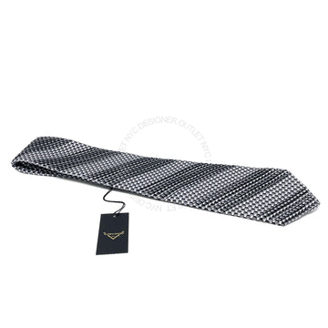 Vitaliano Mens Pleated Silk Tie