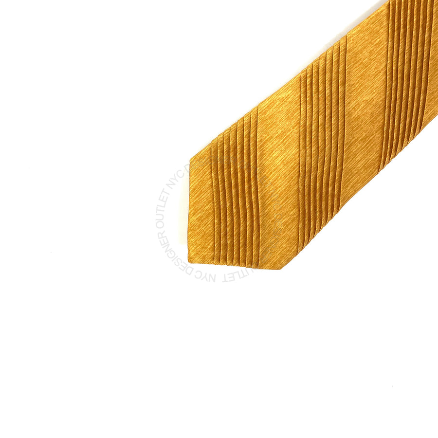 Vitaliano Mens Pleated Silk Tie