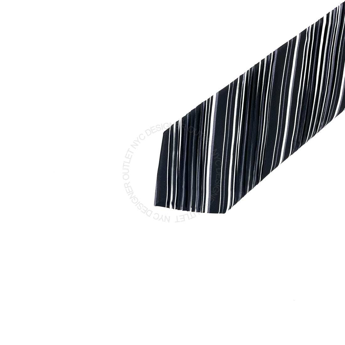 Vitaliano Mens Pleated Silk Tie