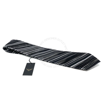 Vitaliano Mens Pleated Silk Tie