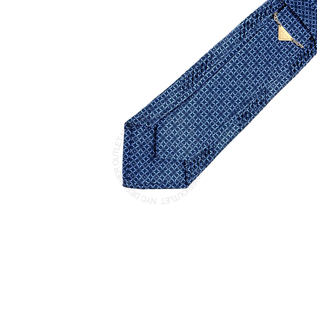 Vitaliano Mens Pleated Silk Tie