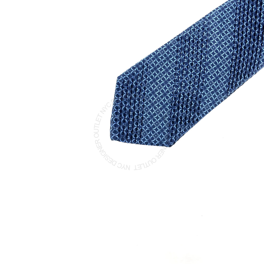 Vitaliano Mens Pleated Silk Tie