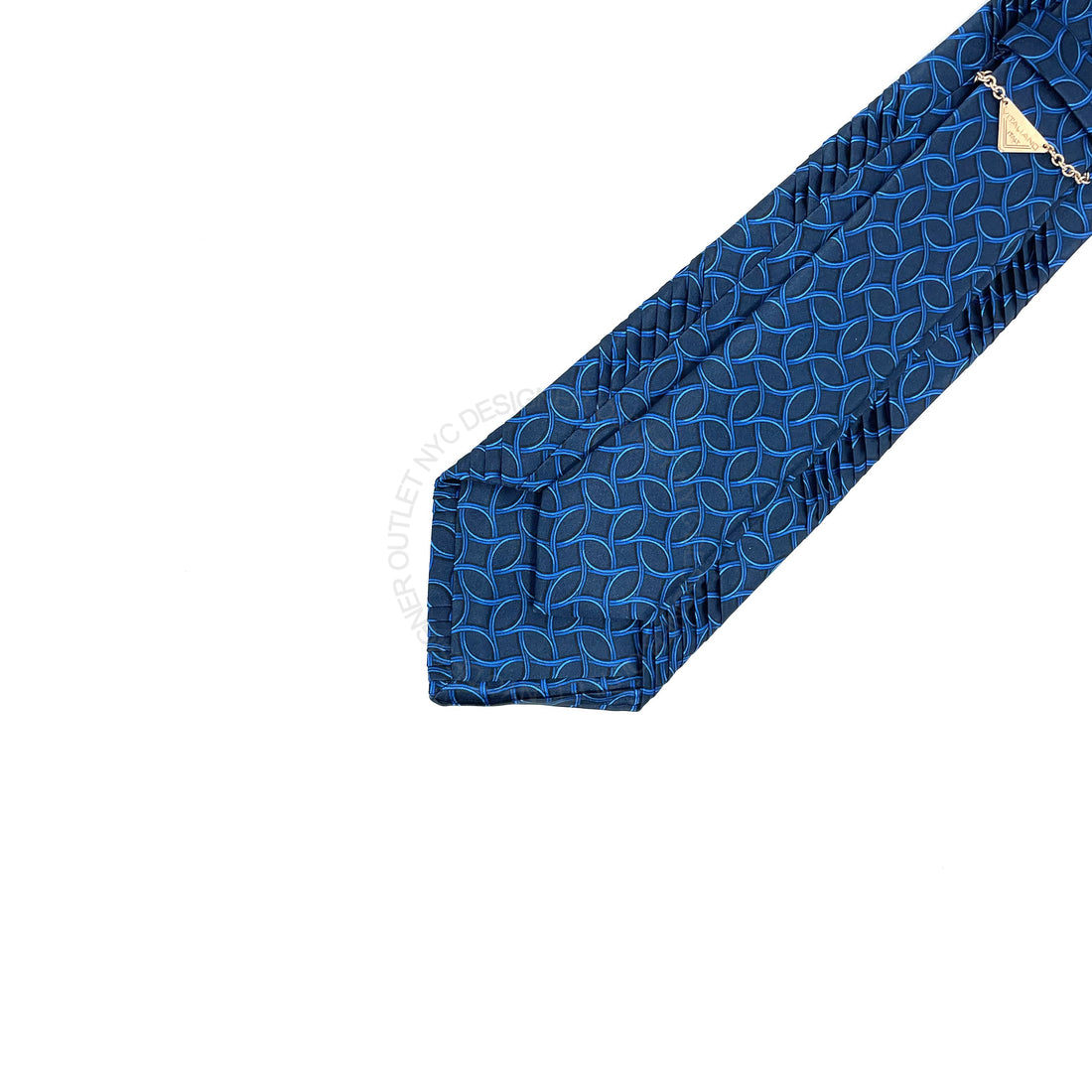 Vitaliano Mens Pleated Silk Tie