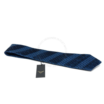 Vitaliano Mens Pleated Silk Tie