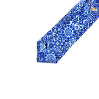 Vitaliano Mens Pleated Silk Tie