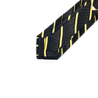 Vitaliano Mens Pleated Silk Tie