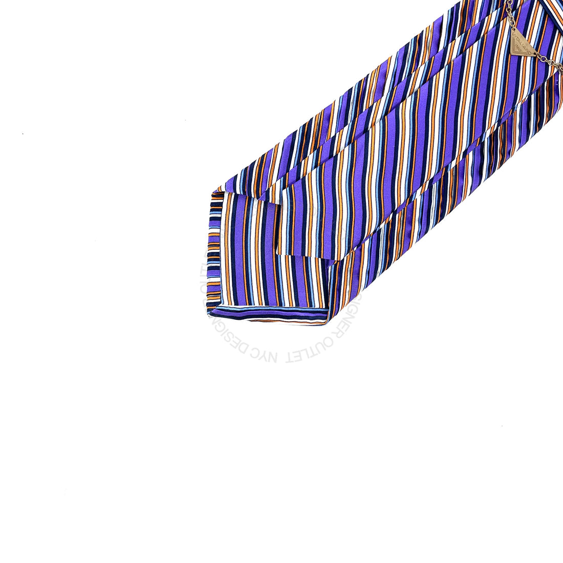 Vitaliano Mens Pleated Silk Tie