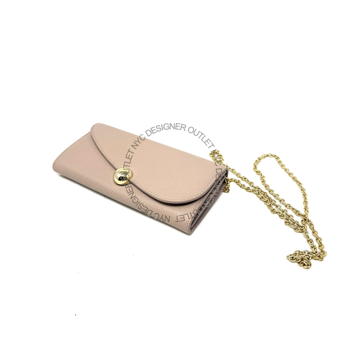 Ferragamo Leather Clutch w Strap