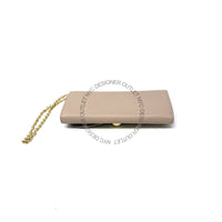 Ferragamo Leather Clutch w Strap