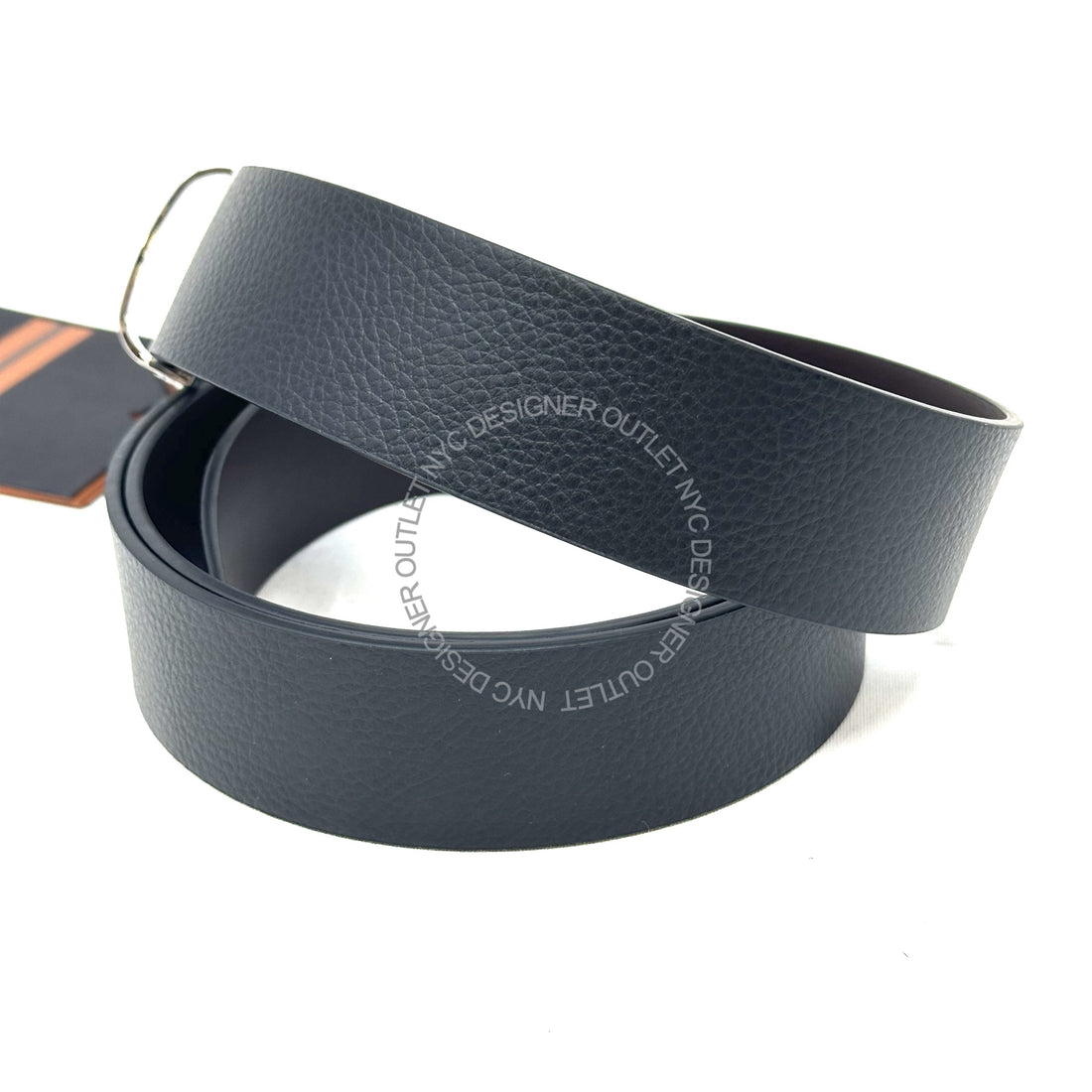 Zegna Mens Adjustable Reversible Belt