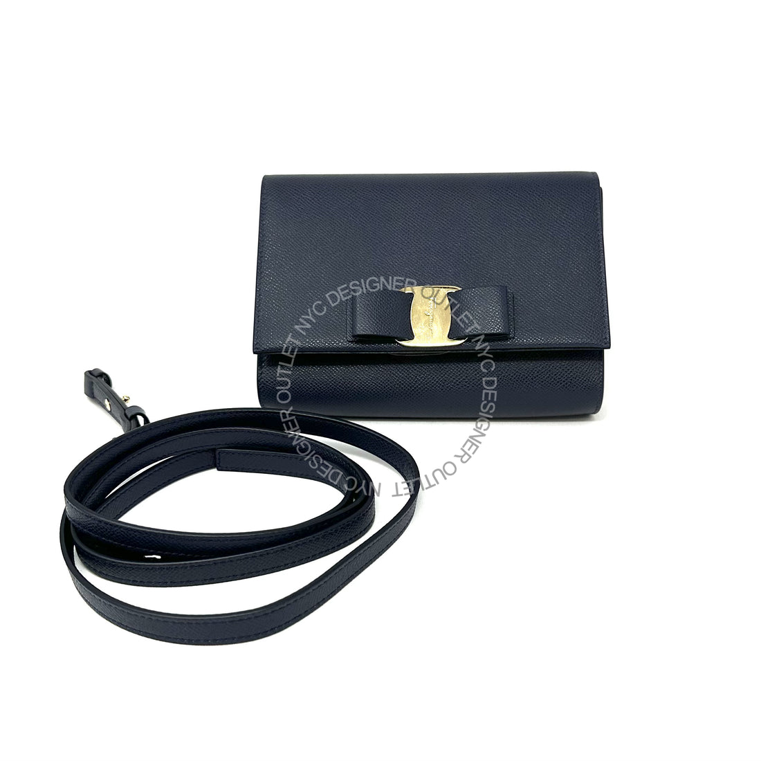 Ferragamo Leather Purse With Strap