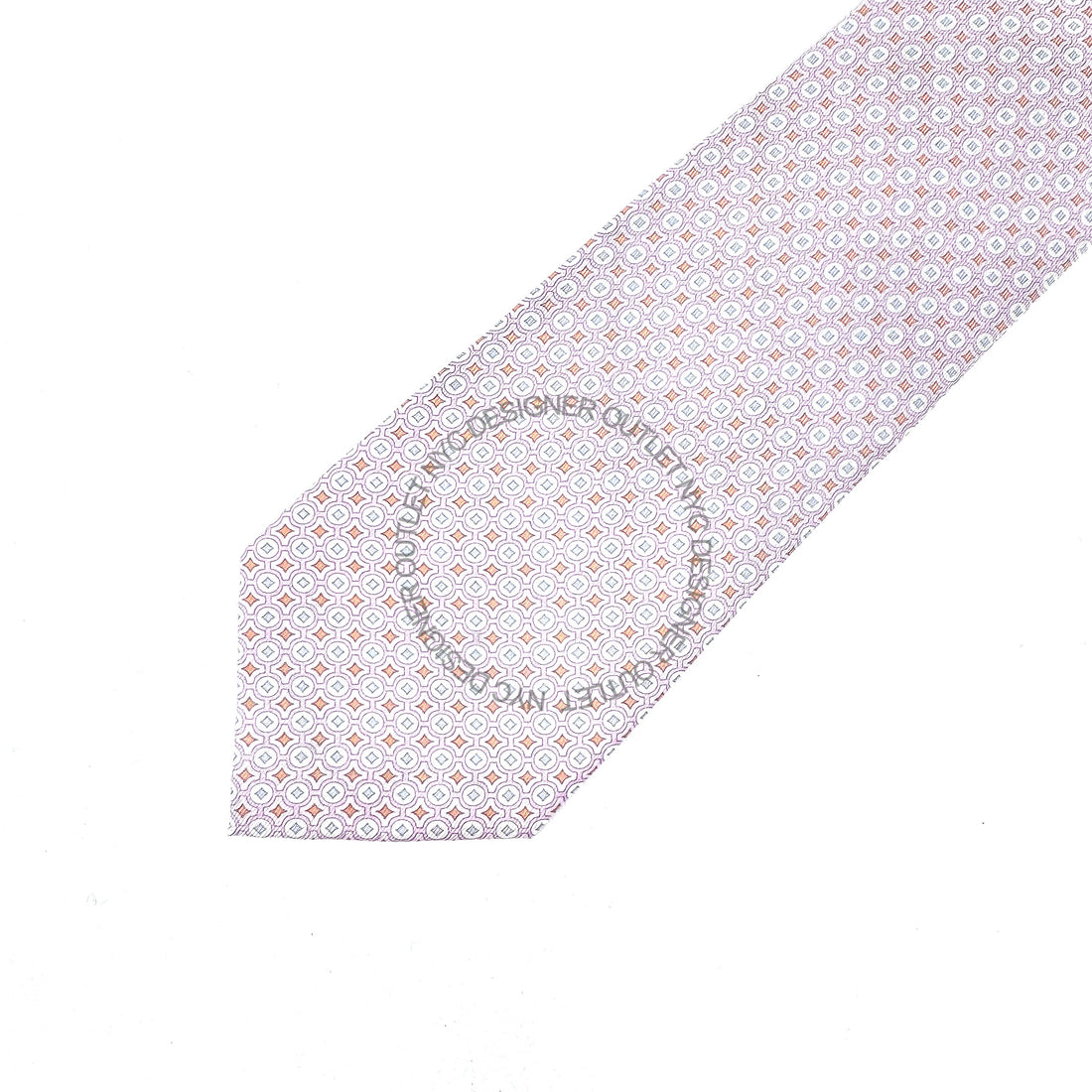 Pink Patterned tie on a white background