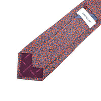 Patterned tie on a white background