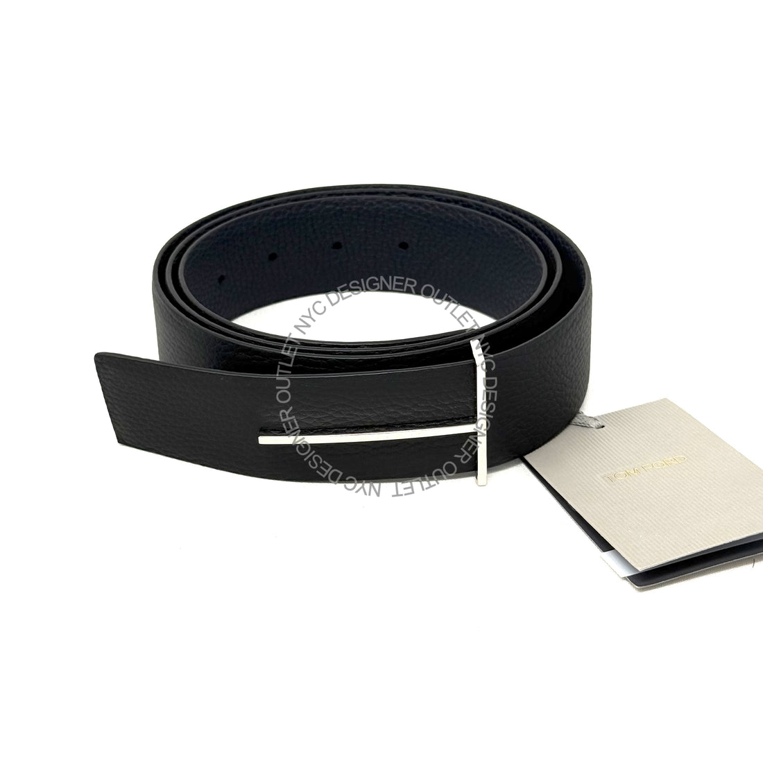 Tom Ford Black/Navy Reversible Leather Belt