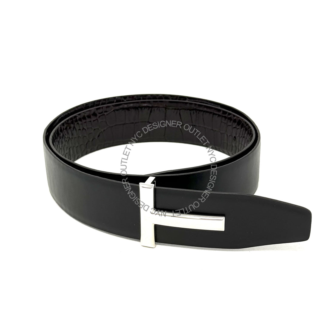 Tom Ford Black/Brown Reversible Leather Belt