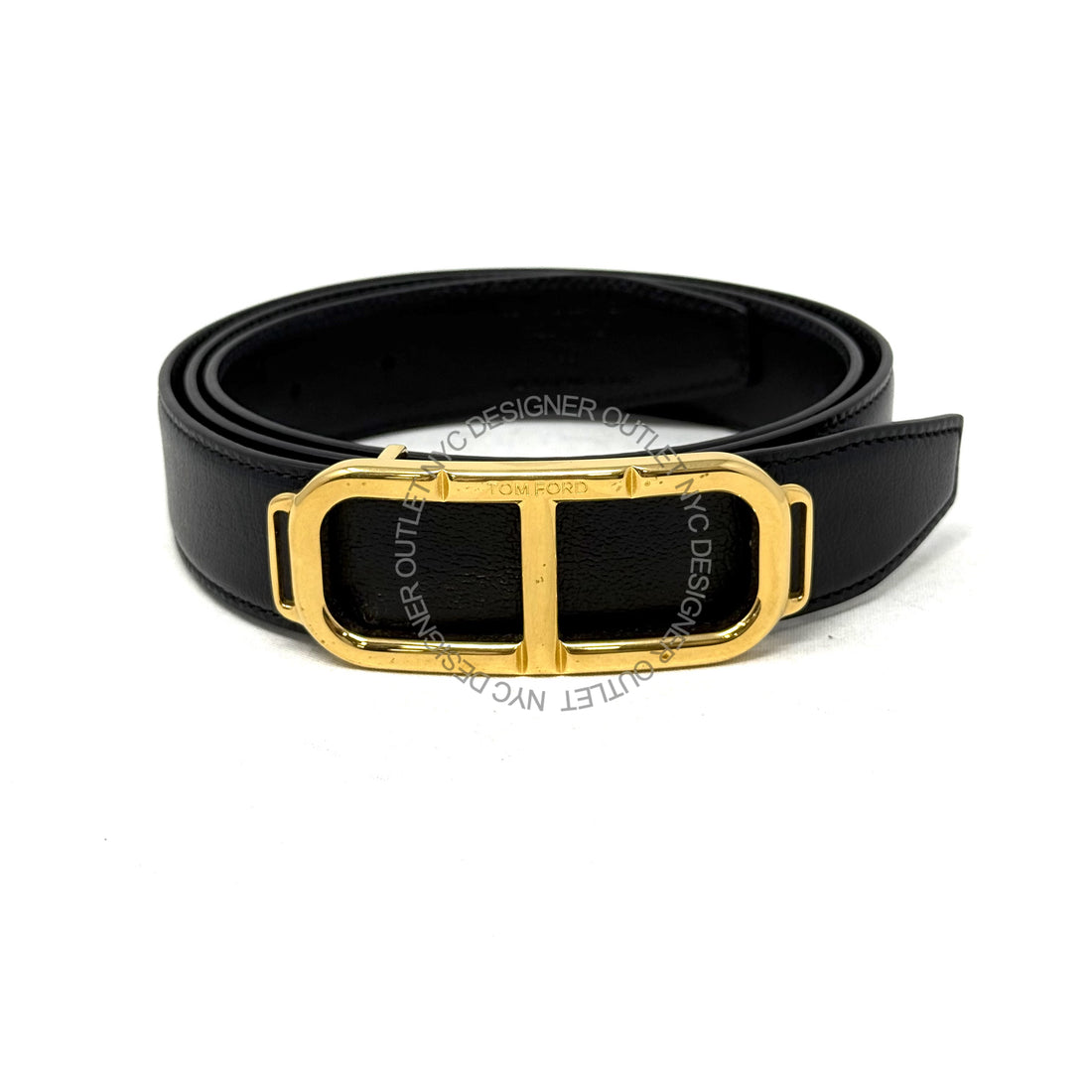 Tom Ford Black/Brown Reversible Leather Belt