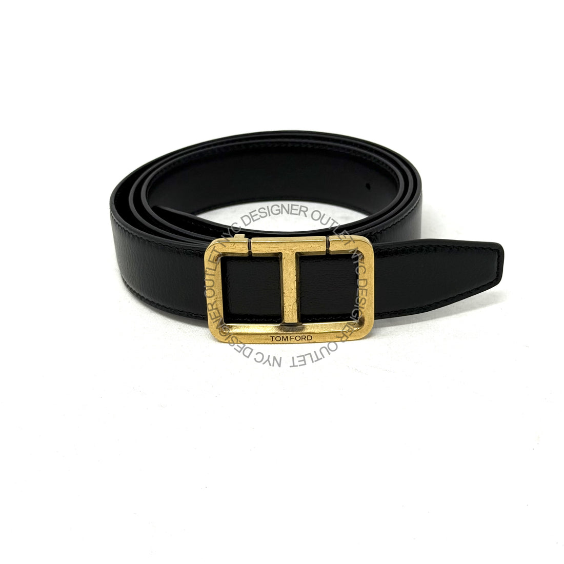 Tom Ford Black/Brown Reversible Leather Belt