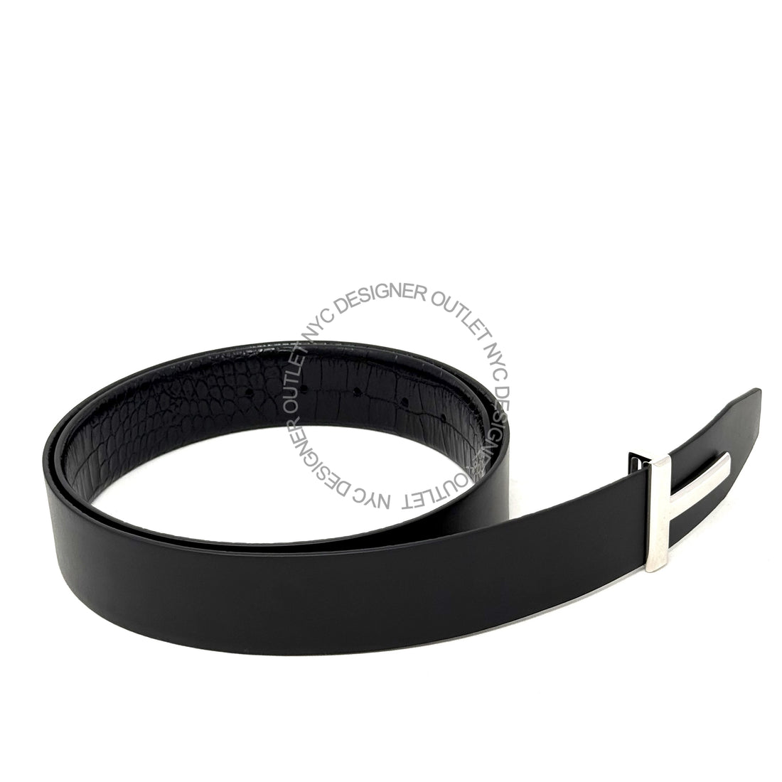 Tom Ford Black/Black Reversible Leather Belt