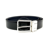 Santoni Leather Reversible Adjustable Belt
