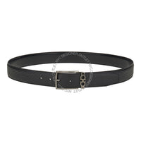 Ferragamo Black/Black Leather Adjustable belt