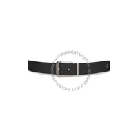 Ferragamo Black/Blue Leather Adjustable belt