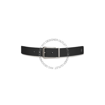 Ferragamo Black/Blue Leather Adjustable belt