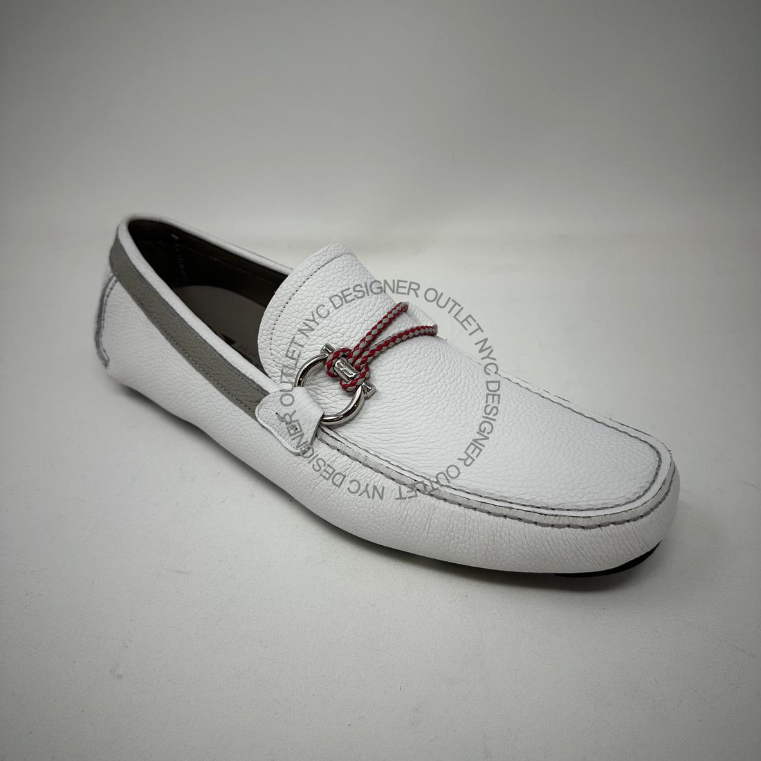 Ferragamo Front 4 White Drivers