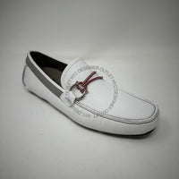Ferragamo Front 4 White Drivers
