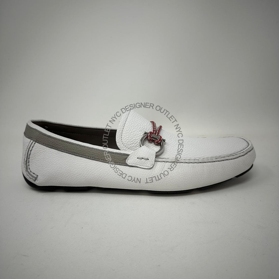 Ferragamo Front 4 White Drivers