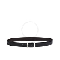 Ferragamo Gift Set Black/Brown Leather Adjustable Belt