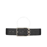 Ferragamo Black/Brown Leather Adjustable belt